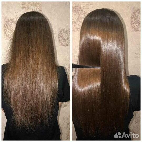 Кератиновое выпрямление волос,сложные окрашивания