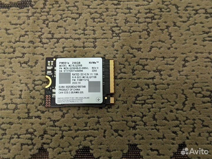 Ssd m2 256gb 2230