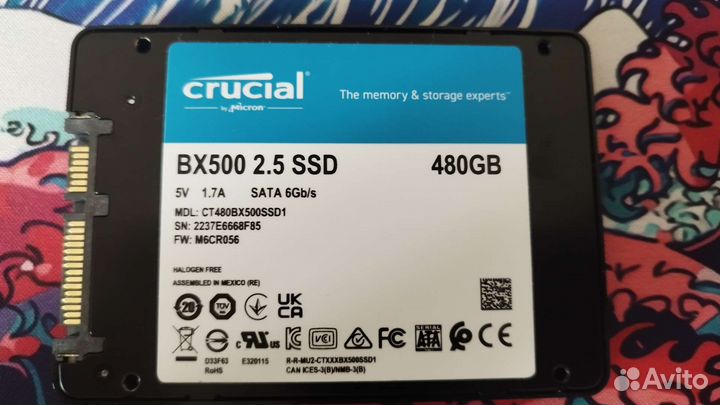 Ssd 480gb crucial bx500