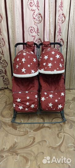 Санки коляска для двойни