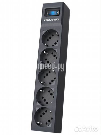 Сетевой фильтр Zis Pilot sG-MAX 5 Sockets 7m Black