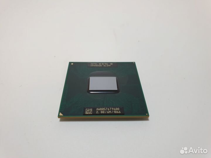 Процессор ноутбука Intel Core 2 Duo T9600, SLG9F