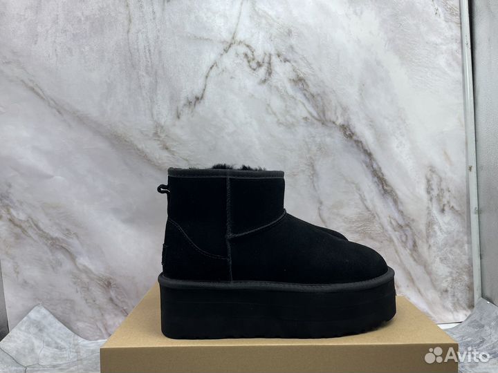 Угги Женские Ugg Classic Mini Platform Black