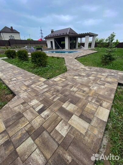 Тротуарная плитка брусчатка