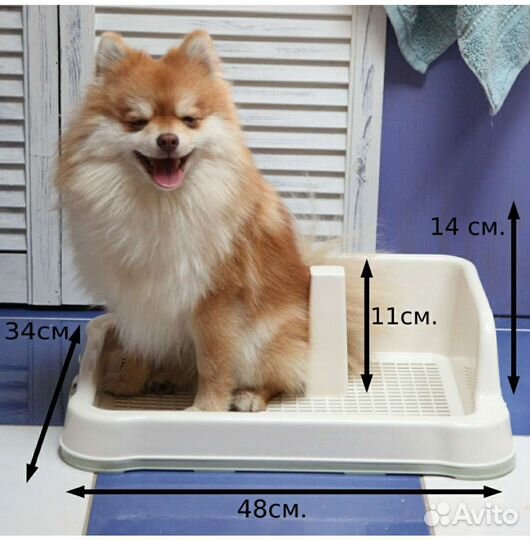 Туалет для собак со столбиком