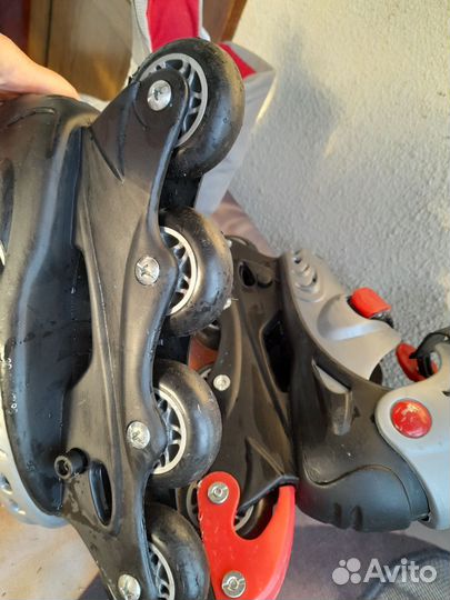 Коньки роликовые 33-36 р-р б/у