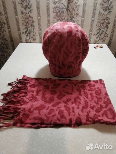 Беретка+ шарф (ангора)