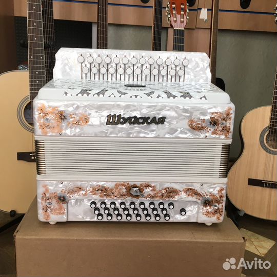 Гармонь Шуйская-Люкс, S51XL белая