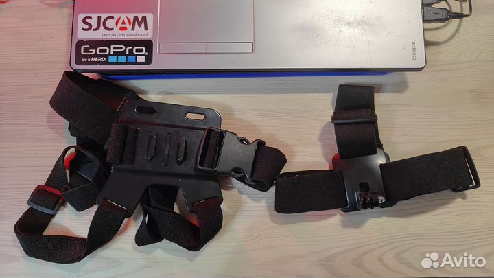 Крепление на грудь и голову для экшн камеры