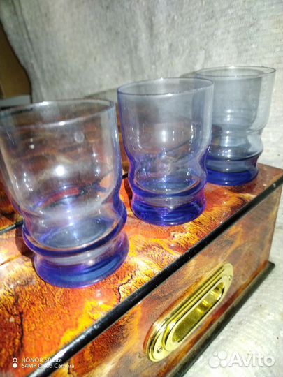 Посуда цветное стекло времен СССР