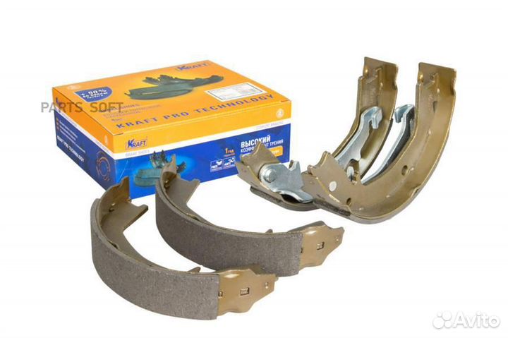 Kraft KT091520 Колодки тормозные барабанные Hyunda