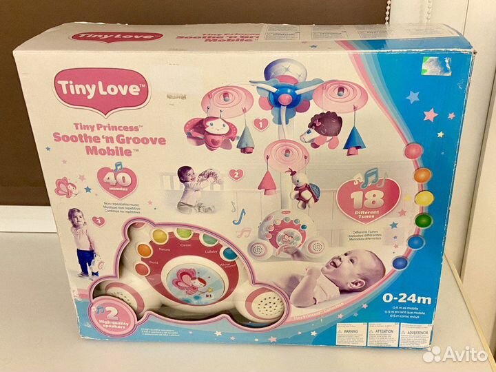 Мобиль с бумбоксом tiny love на кроватку