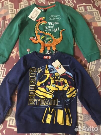 Новые фирменные толстовки рост 116-122