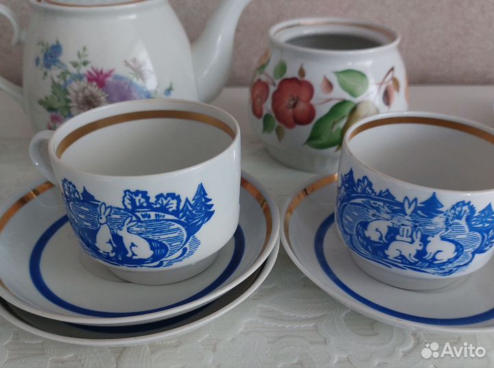 Фарфоровая посуда лфз, СССР, остатки