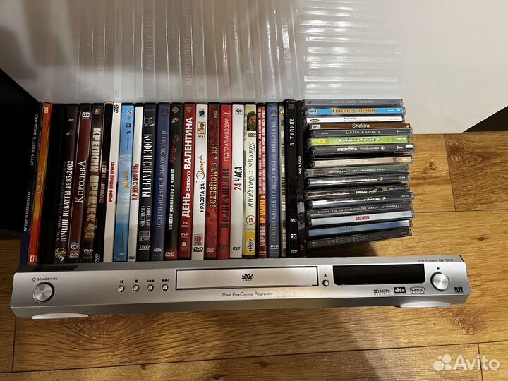 Pioneer DVD player DV-380 и диски (фильмы, музыка)
