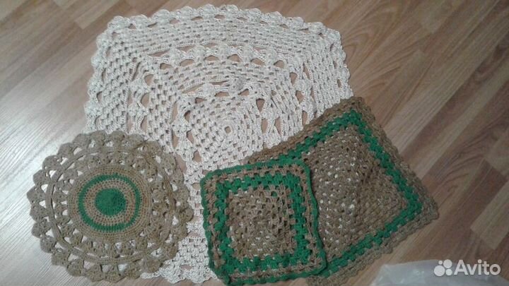 Ажурные салфетки на кресла, столы, стулья