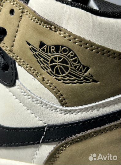 Кроссовки Air Jordan 1 Mocha с мехом