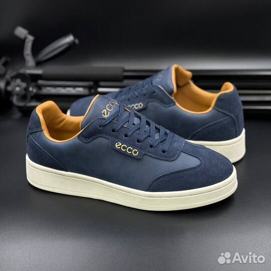 Кеды мужские натуральная замша ecco