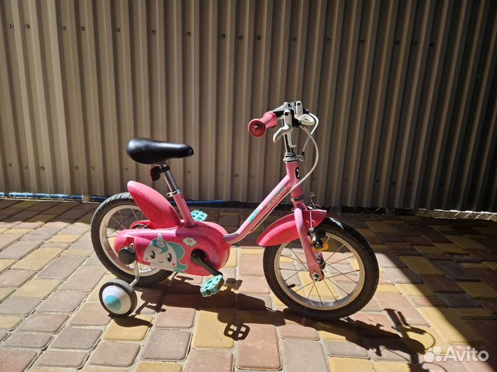 Детский велосипед btwin 14 с защитой цепи
