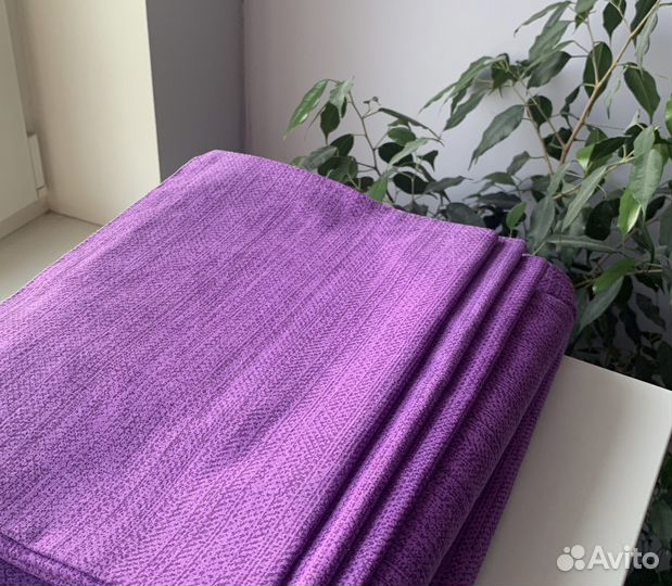 Постельное бельё двуспальное фиолетовое перкаль