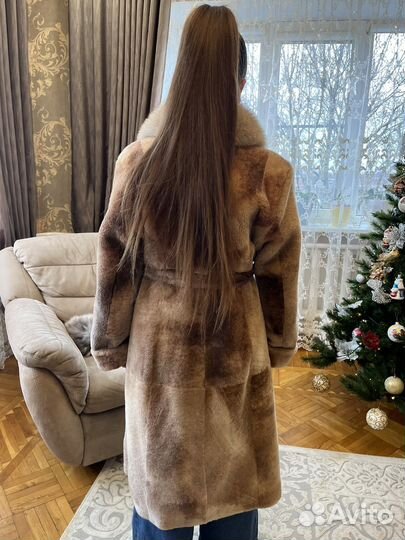 Натуральная шуба мутон