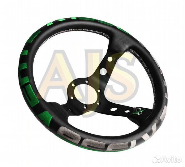 Руль спортивный Vertex 1996 с выносом экокожа