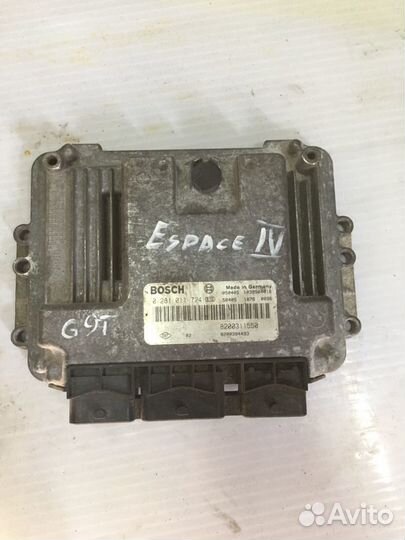 Эбу 0281011724 Renault Espace lV G9T.742 2.2dci