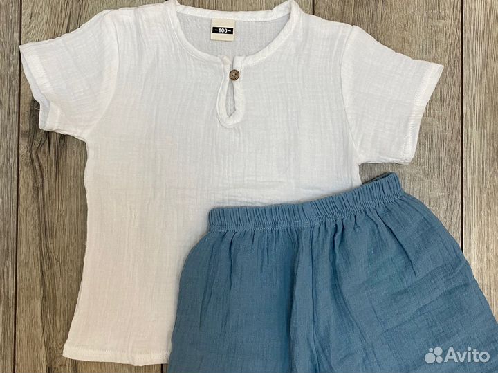 Муслиновый костюм 86-92-98