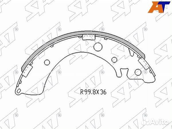 Колодки тормозные барабаные honda accord