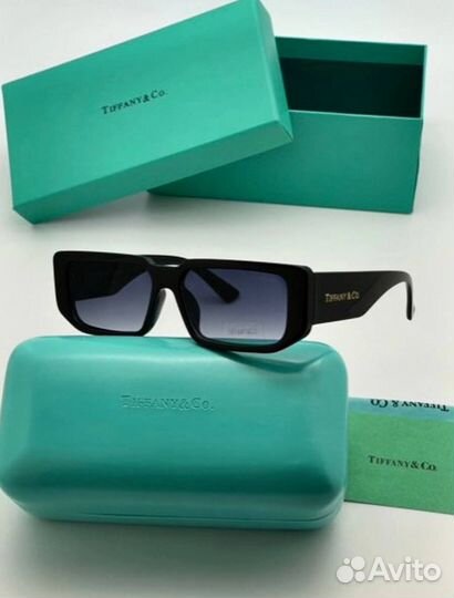 Tiffany очки солнечные черные и белые