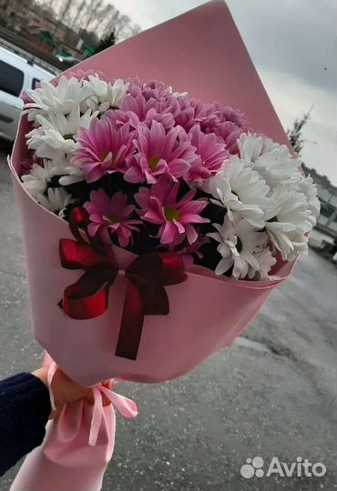 Букет из хризантем