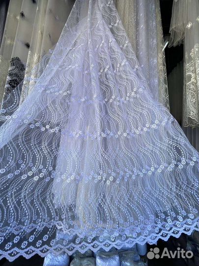 Тюль новый рулон на отрез