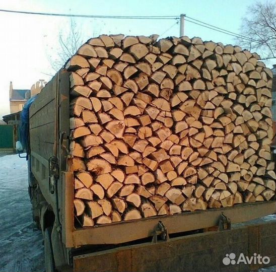 Дрова колотые, чурками