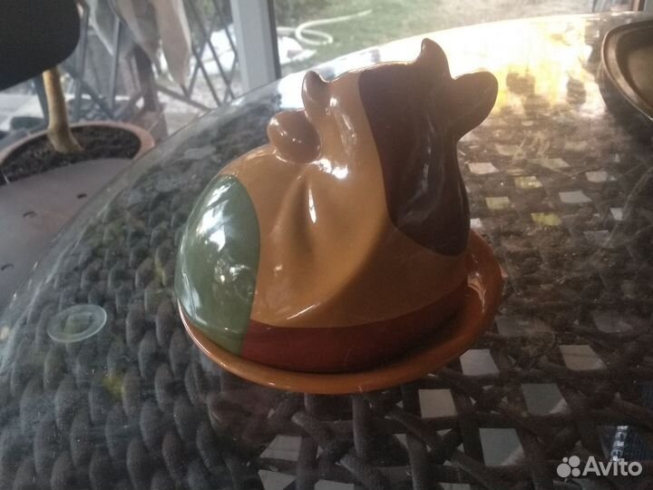 Масленка керамическая