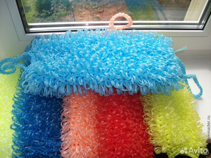 Мочалка ручной работы