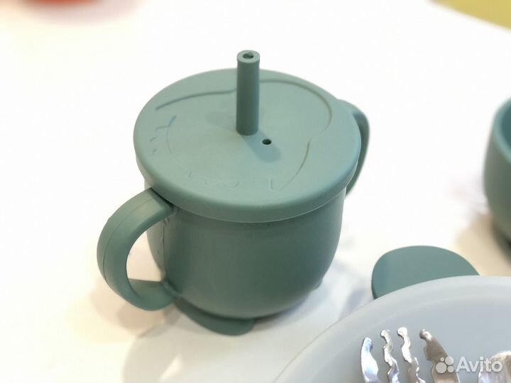 Набор силиконовой посуды для малышей