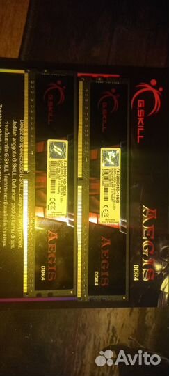 Продам оперативную память G.Skill aegis DDR4 3200