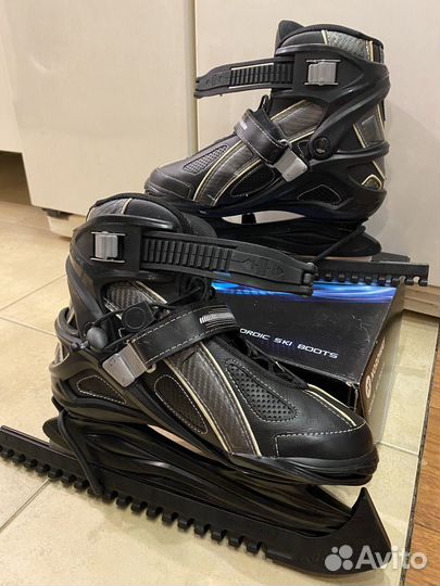 Коньки мужские, хоккейные, черные, р. 41 (26 см)