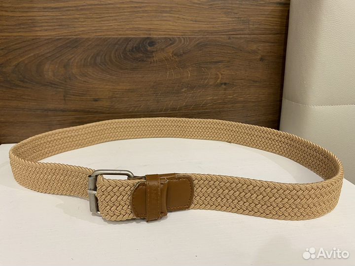 Ремень кожаный Zara плетеный солнечные очки mango