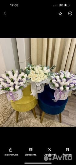 Букет из мыльных роз, букеты к дню рождения