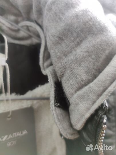 Детская кожаная куртка с мехом 