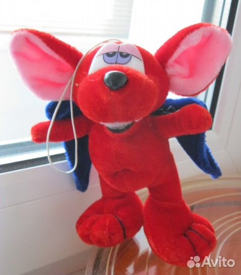 Мягкая игрушка собака кошка белая на присоске бык