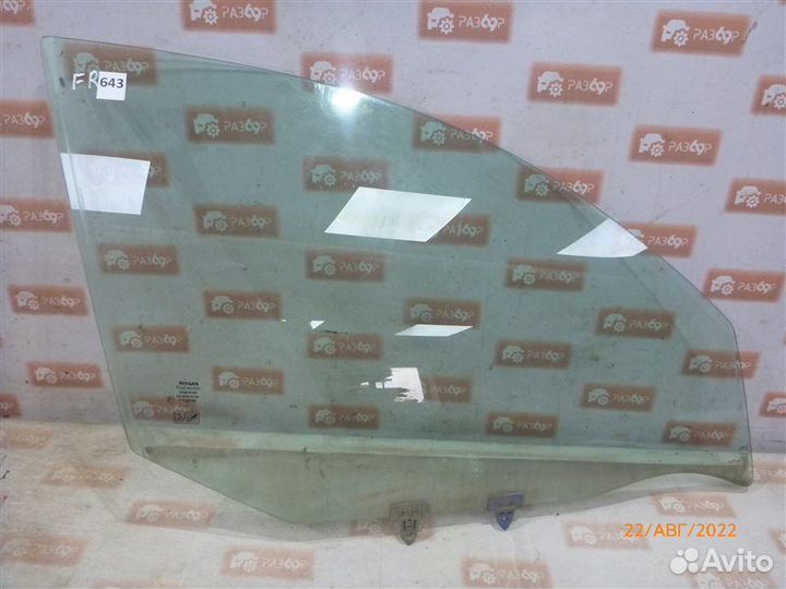 Стекло двери переднее правое Nissan Almera N16