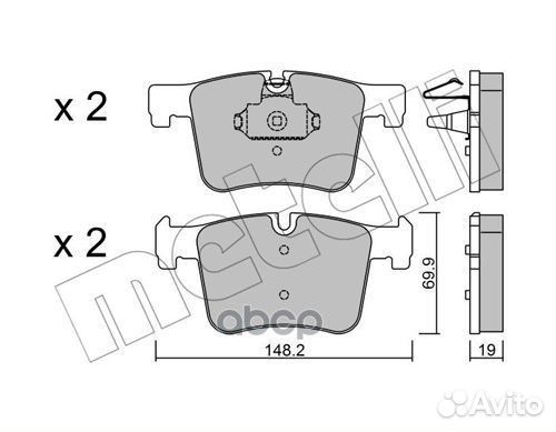 Колодки тормозные BMW 1(F20) /2(F22) /3(F30) /4(F3