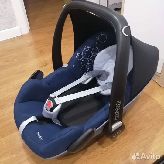 Автолюлька maxi cosi pebble с базой и конвертом