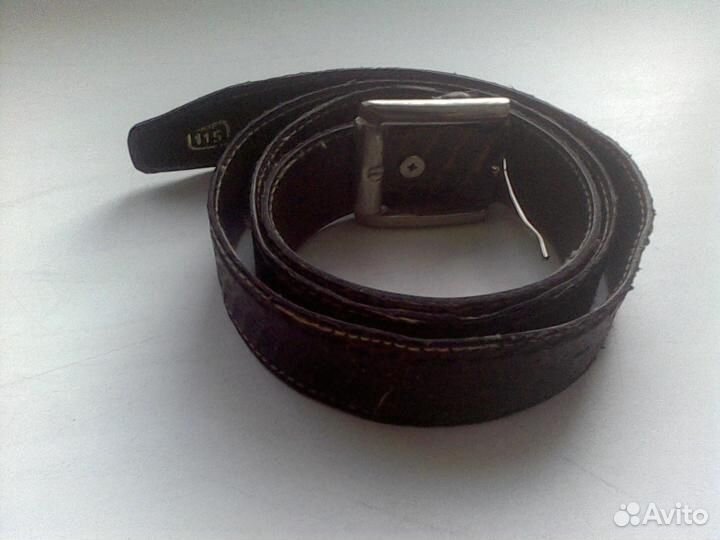 Ремень из натуральной кожи змеи