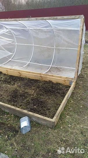 Парник откидной из полимерных труб,установка