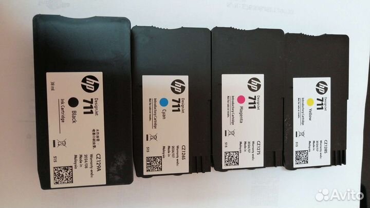 Картриджи 711 для плоттеров HP T120 T520 T525