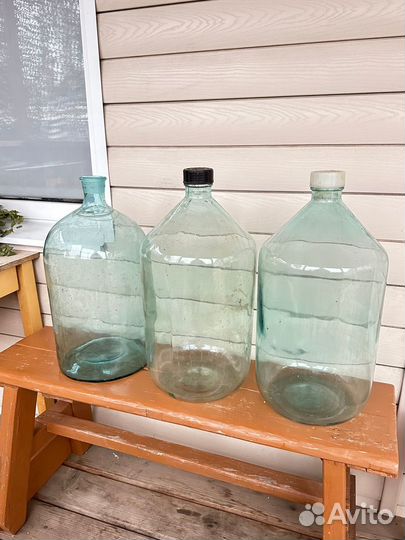 Бутыль стекло 20 литров 8 литров