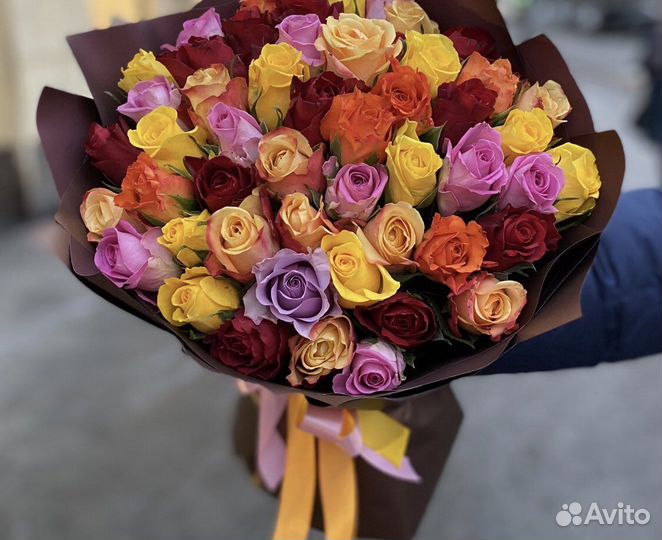 Розы микс 25 31 51 77 101 с доставкой